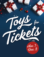 Campus Services Kicks Off the Holidays with Toys for Tickets 