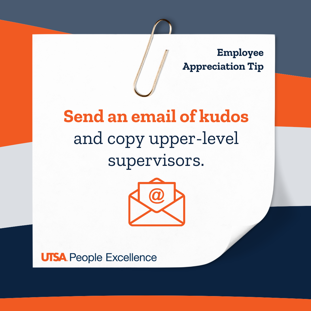 Send an email of kudos