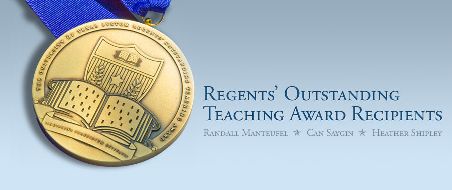 Regents' Outstanding Teaching Award Recepients
