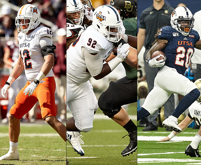 Trio of Roadrunners named to National Football Foundation honor society