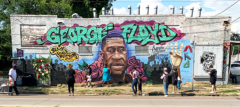 George Floyd mural in Houston’s Third Ward