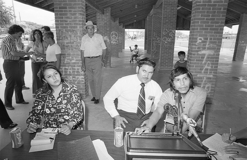 Rosie Castro, Modesto Rodriguez and Mario Compean