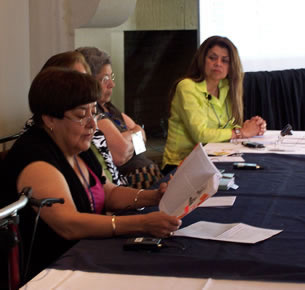 Three female panelists