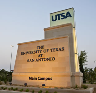 UTSA entry sign