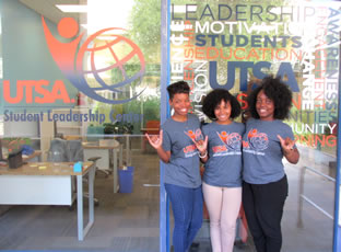 students at Student Leadership Center