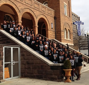 students on Civil Rights Trip