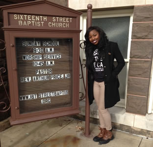 student on Civil Rights Trip