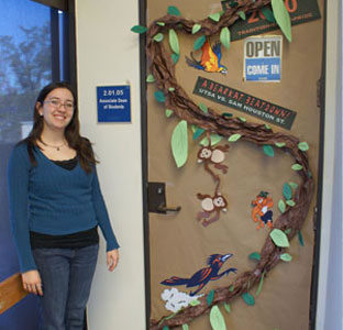 Faculty Staff Enter Homecoming Best Dressed Door Or Office