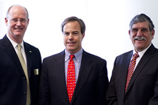 Bob McKinley, Joe Straus and Ricardo Romo