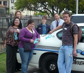 students and UTSA police