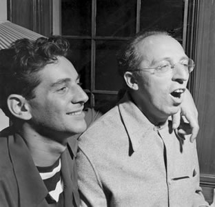 Leonard Bernstein and Aaron Copland