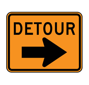 detour sign