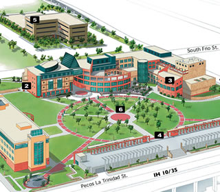 Downtown Campus map