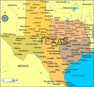 Texas map