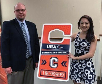 Student's colorful design to be featured on all 2017-18 UTSA parking permits.
