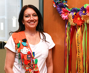 UTSA employee brings the Fiesta flair to the College of Business.