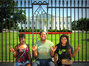 VOICES Members in front of the White House