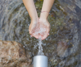 Researchers' invention could do the work of a water treatment plant on a small scale.