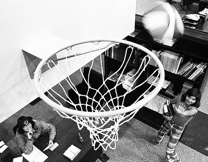 The gym facilities give library visitors an opportunity to destress from research.