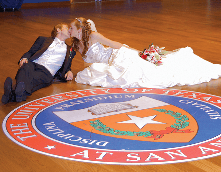 Ashley Starkweather and Tim Mazzanti held their wedding reception at UTSA in 2009.