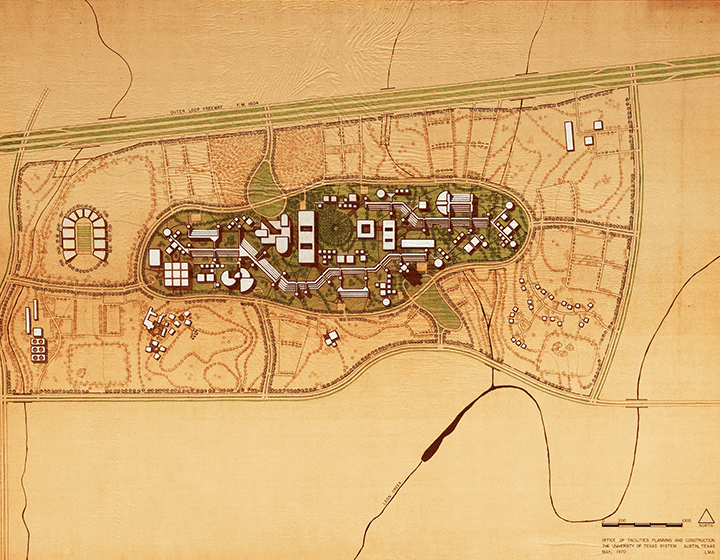 The committee’s configuration for a Northwest San Antonio campus—the site that was chosen.