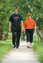President Romo and his wife