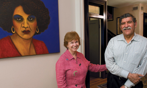 President Romo and his wife