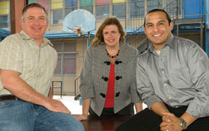 Robert Gee, Sue Clifford, and Efraim Padilla