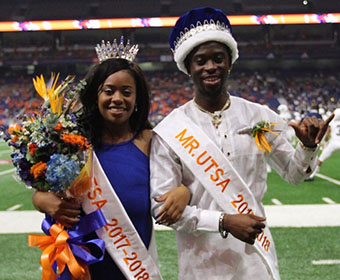 Moshood Adams and Taylor Waits named 2017 Mr. and Ms. UTSA