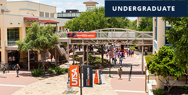 Students walking campus