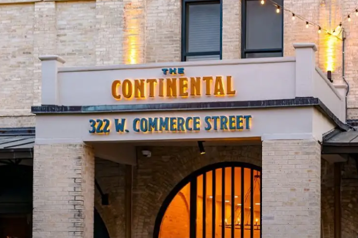 The Continental Hotel's front facade