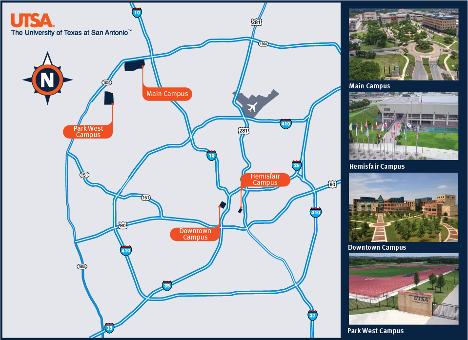 Utsa Campus Map Pdf Visit | Utsa | University Of Texas At San Antonio