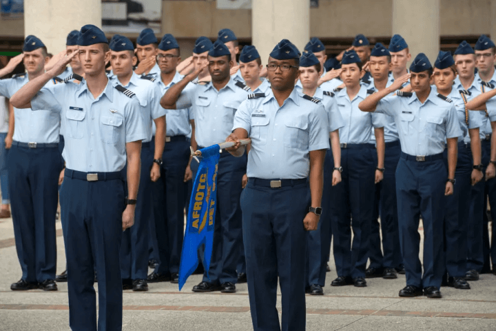 Group of Military students