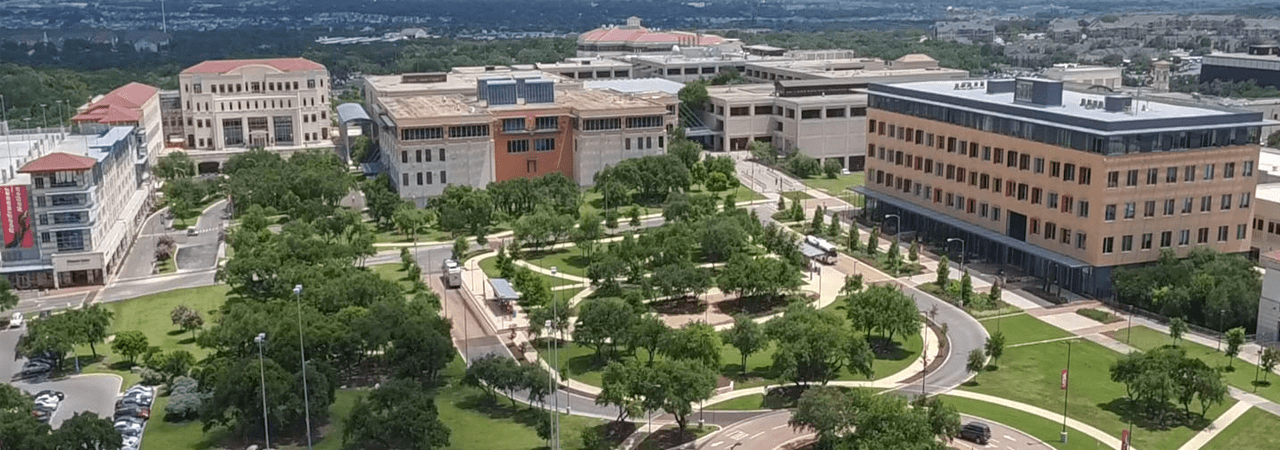 Aerial shot of Main Campus