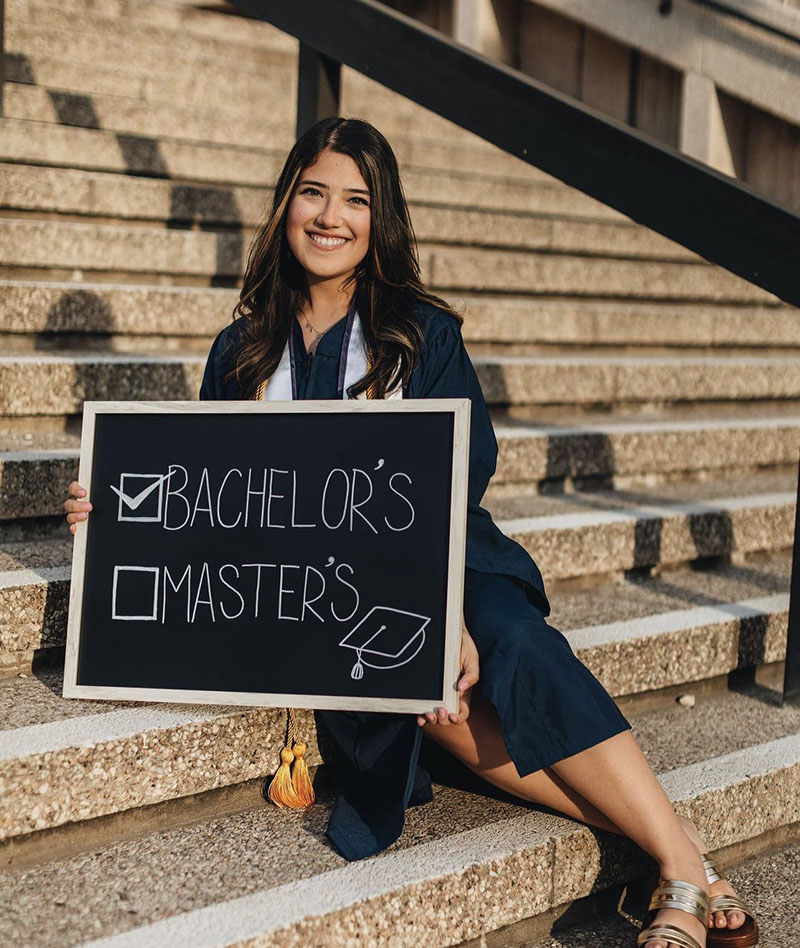 Anna Almaraz graduating