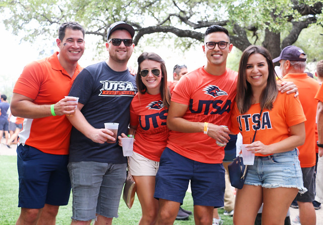 member group at tailgate