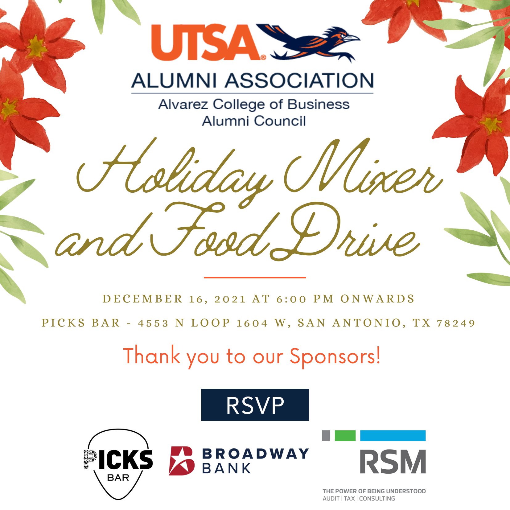 COB Alumni Holiday Mixer & Food Drive