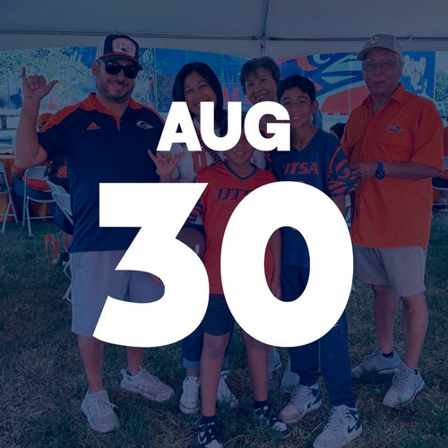 UTSA family at football tailgate