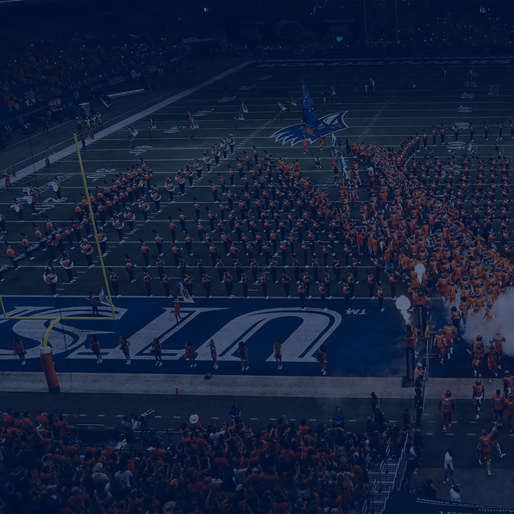UTSA Football running onto field
