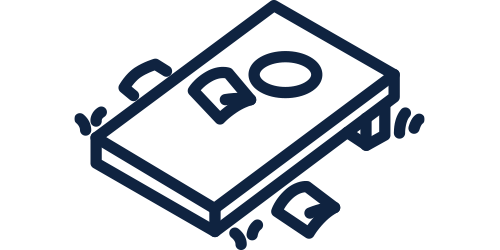 Icon of a cornhole boards