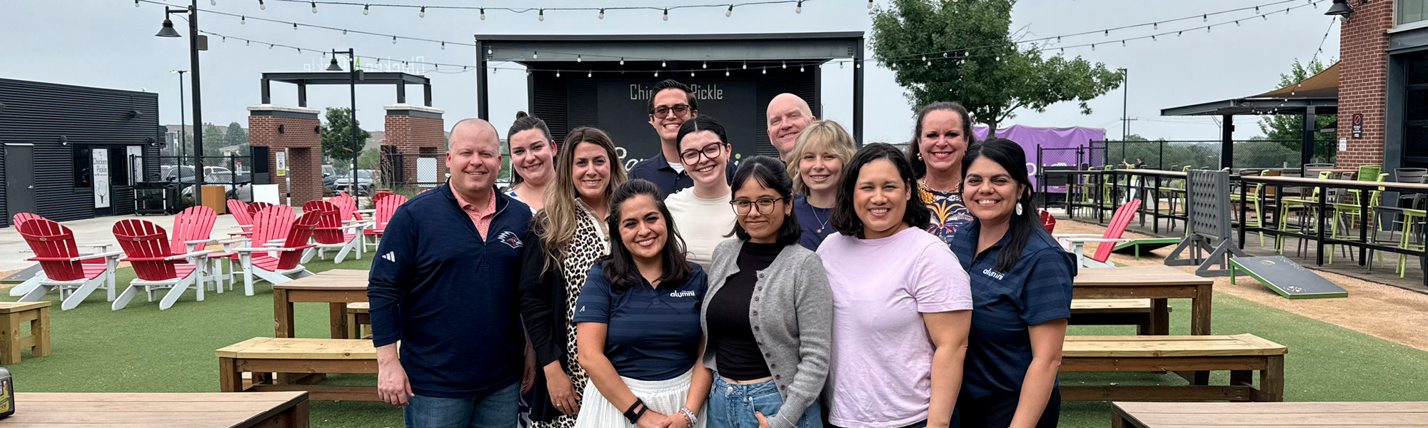 UT San Antonio Alumni Staff at Chicken and Pickle