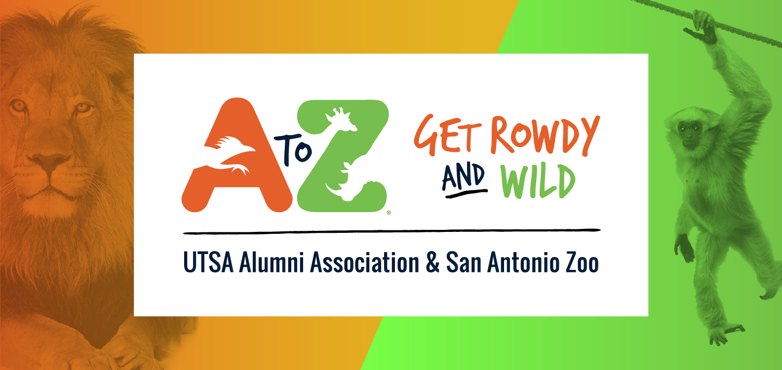 San Antonio Zoo and UTSA Alumni Association Logo