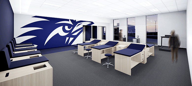 Drawing of recovery room inside Park West
