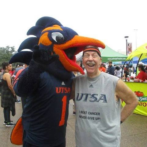 Scott Kabrich smiling with Rowdy