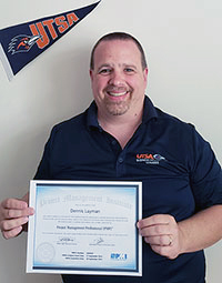 Kudos to Dennis Layman on Receiving His PMP