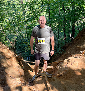 calucci at a walking trail