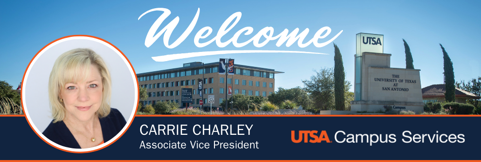 Carrie Charley AVP welcome banner