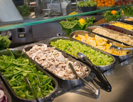 salad bar at RRCafe