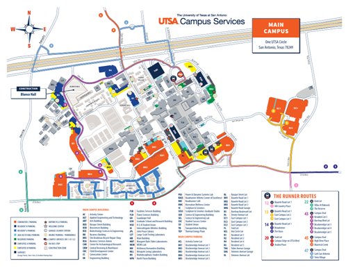 Visual representation of the parking information outlined in the page text above