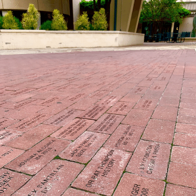 Bricks in Student Union Paseo